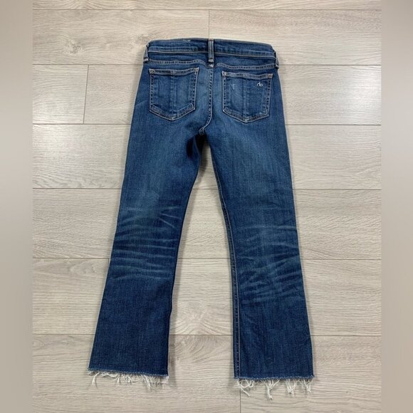 Rag & Bone Stiletto Boot Raw Hem Ankle Jeans in bishop - Picture 2 of 11